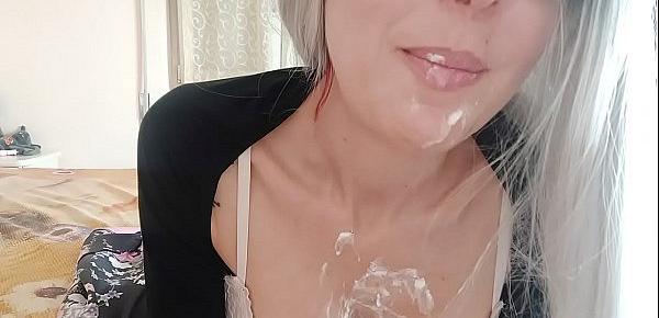  mom has a sweet punishment for you! if you want whipped cream you have to lick it from my holes (with CHANTAL CHANNEL)